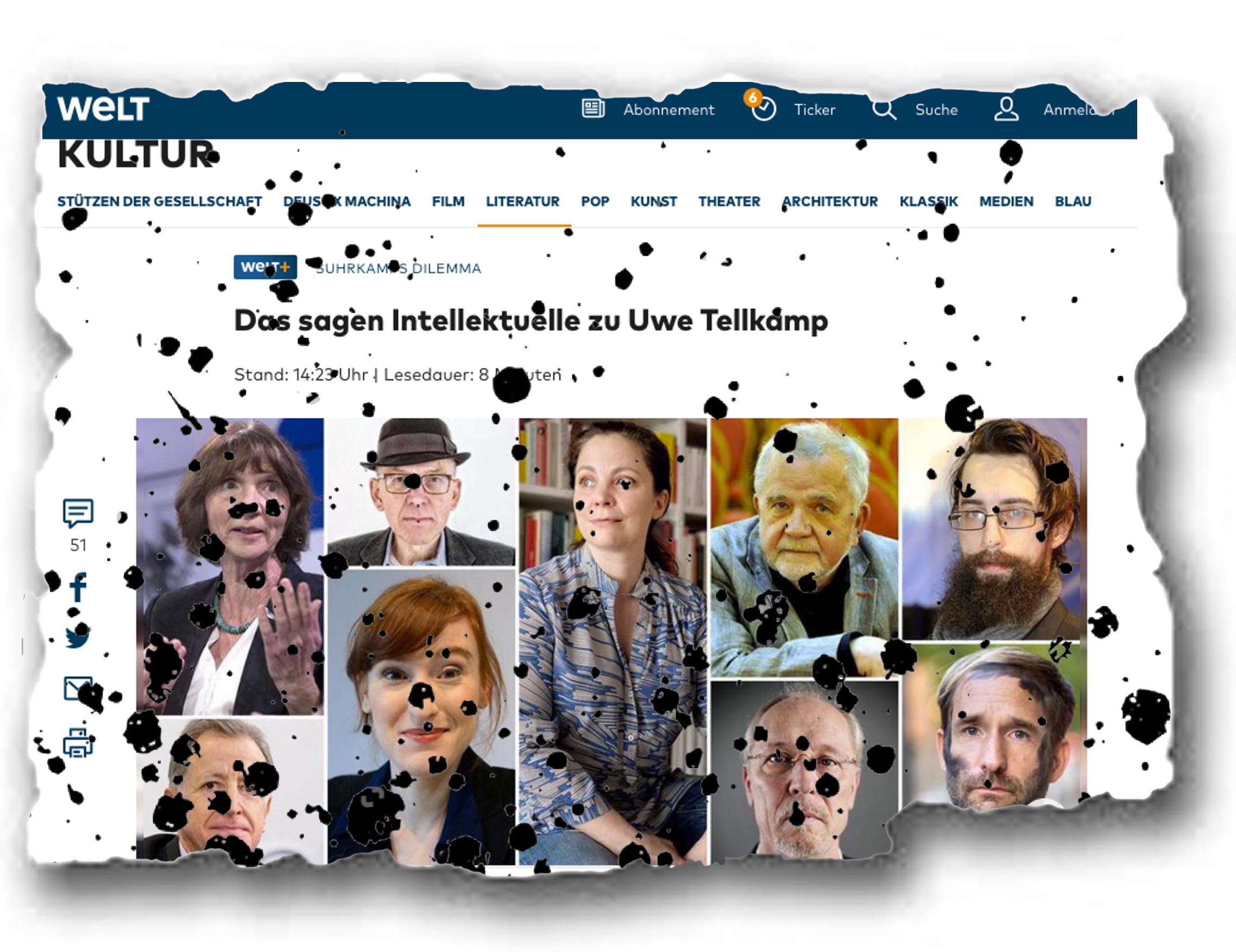 Wie die „WamS“ Stimmung gegen Uwe Tellkamp macht
