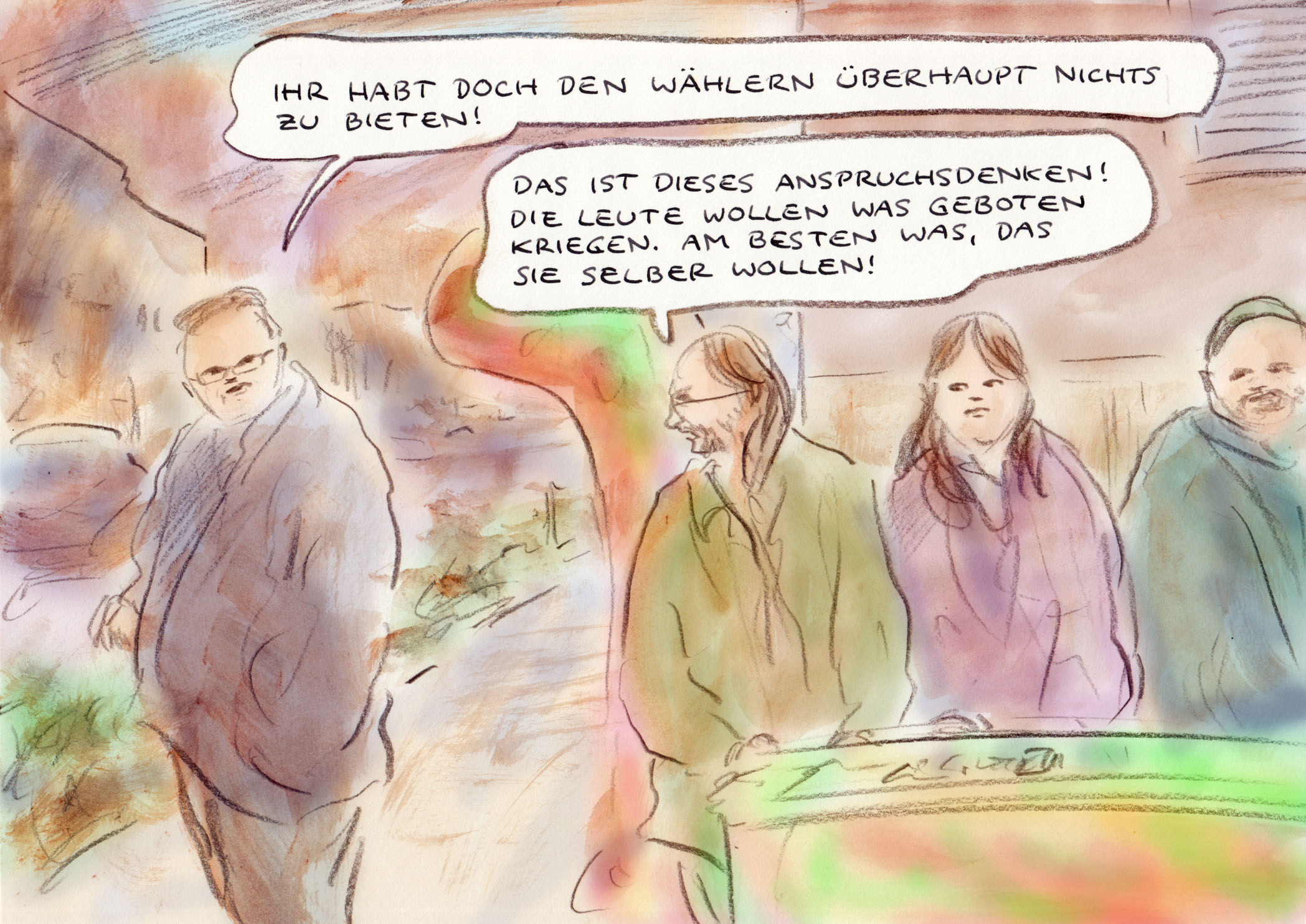 Der Fortschritt zurück in die schlechtere Zeit