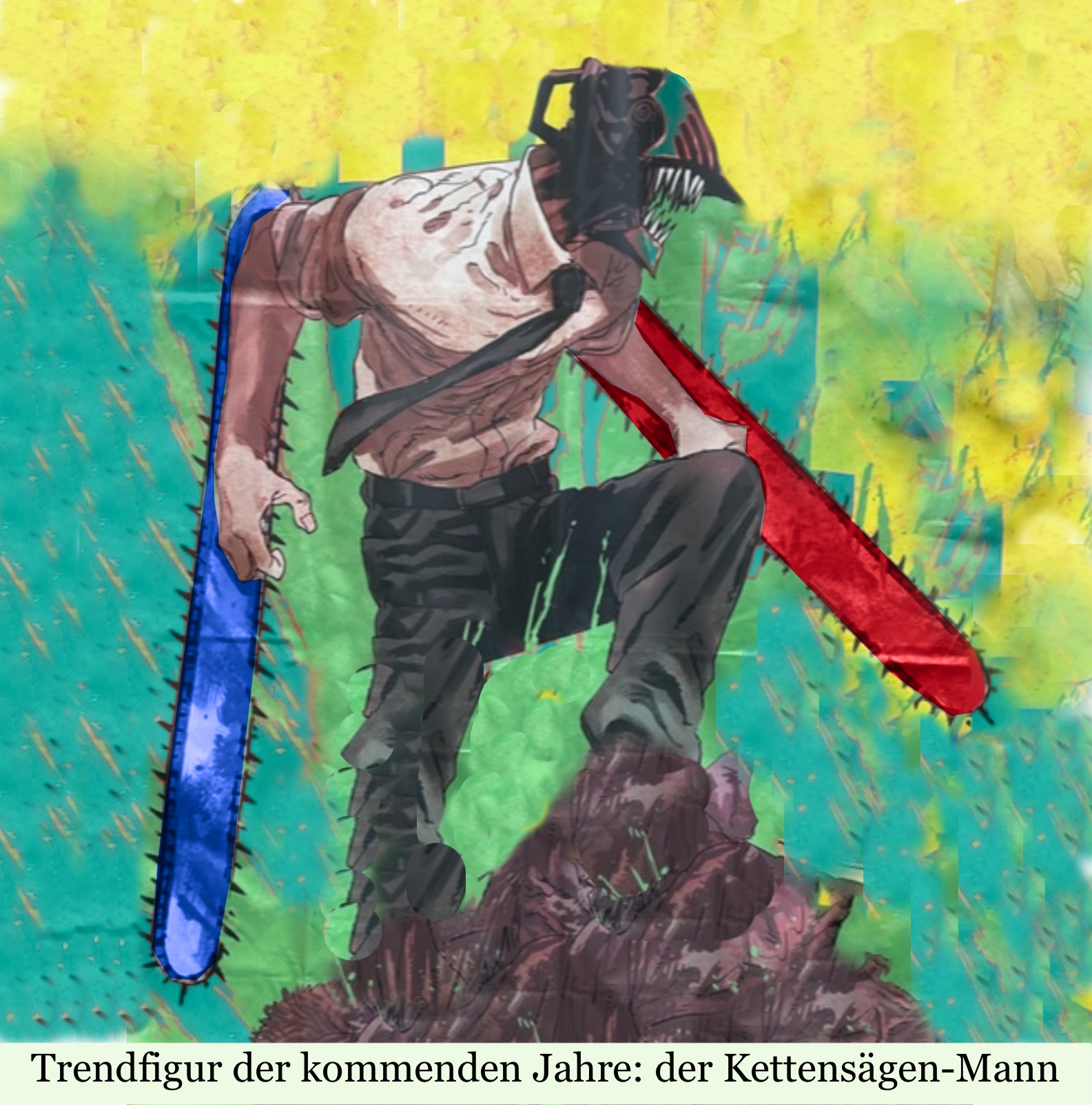 An welchem Ende der Kettensäge wollen Sie stehen?