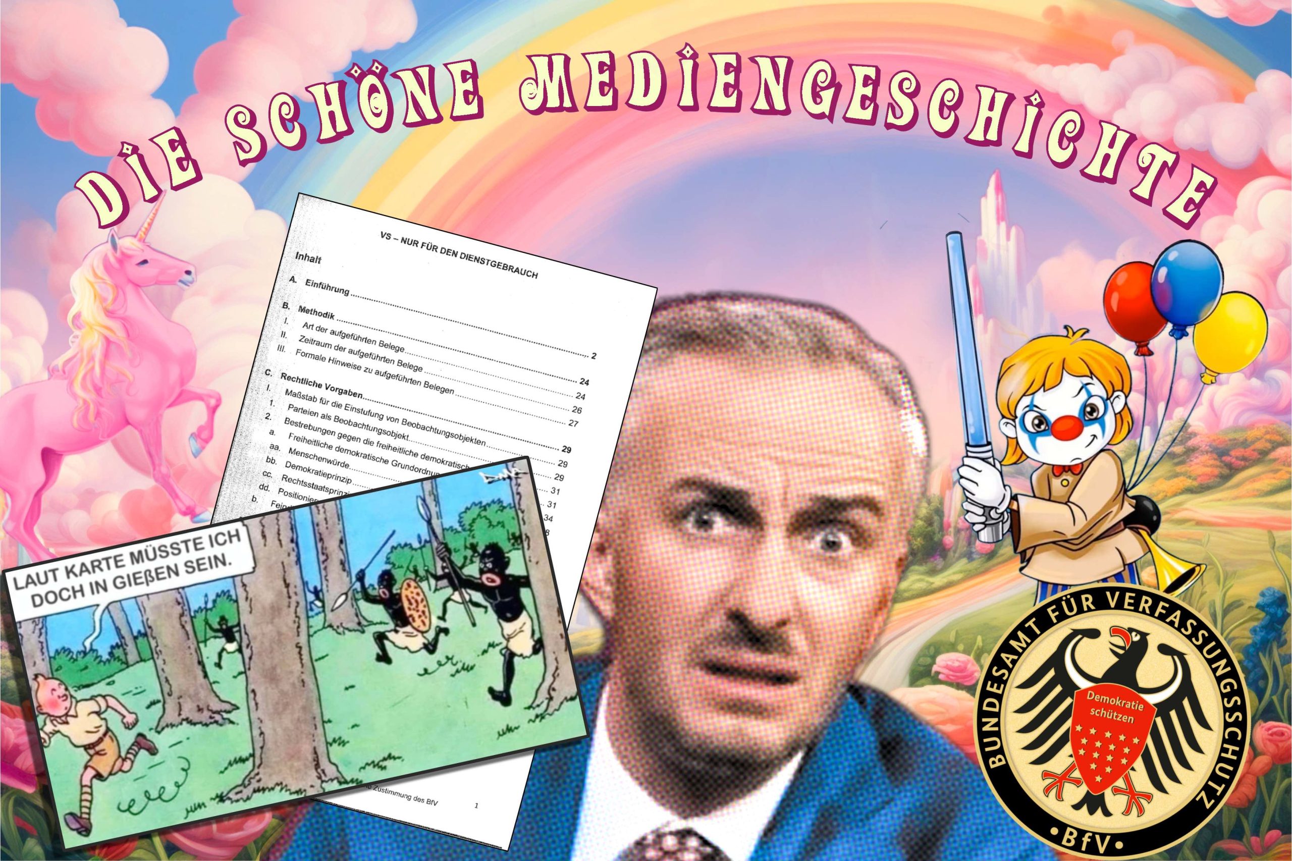 Die schöne Mediengeschichte: Warum die Fusion von Pressekorps und Verfassungsschutz nur Gewinner kennt