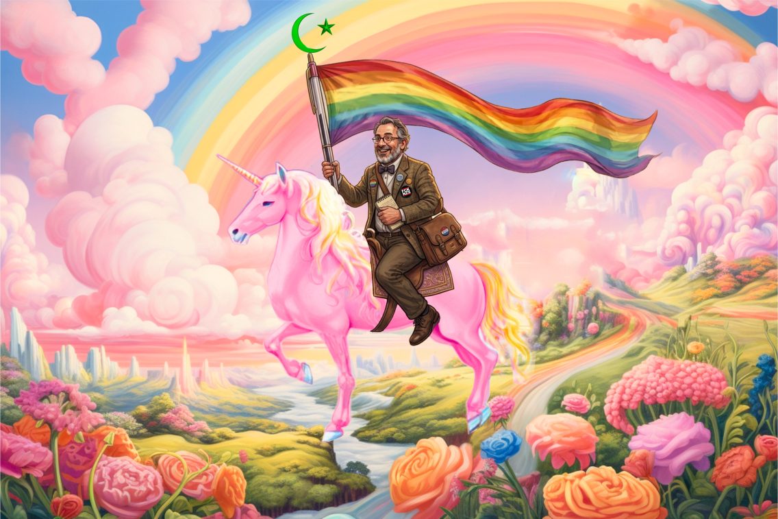 Mein wunderbarer Regenbogenschleier